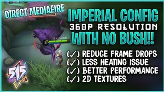 Imperial Map Super Smooth Config!! Optimized 360p Reso - Phoveus Patch - Fix Lag | Mobile Legends 🔥