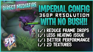 Imperial Map Super Smooth Config!! Optimized 360p Reso - Phoveus Patch - Fix Lag | Mobile Legends 🔥