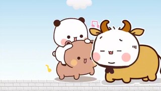 Bubu rides a duck to bully Xiaoyier... Yier Bubu expression pack