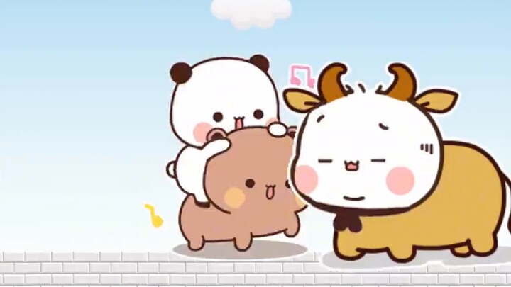 Bubu rides a duck to bully Xiaoyier... Yier Bubu expression pack