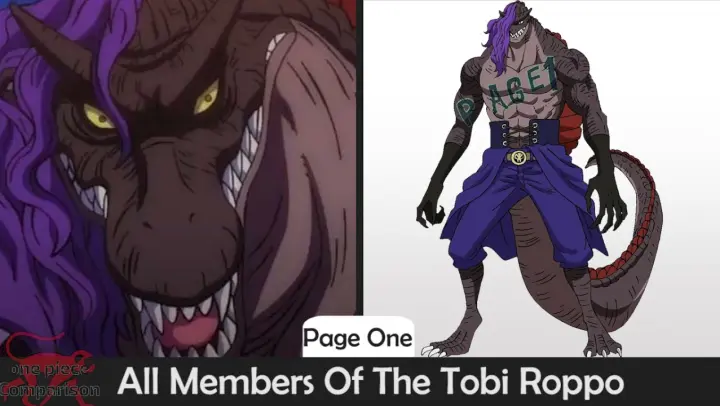 All Members Of The Tobi Roppo Spoiler @One Piece Comparison