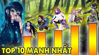 Xếp Hạng Top 7 Người Mạnh Nhất Arc Làng Thợ Rèn Kimetsu no Yaiba