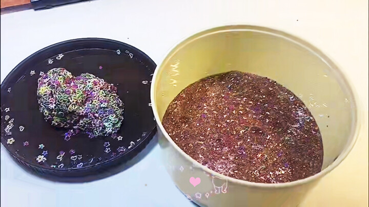 [DIY]Pick out the sequins from slime
