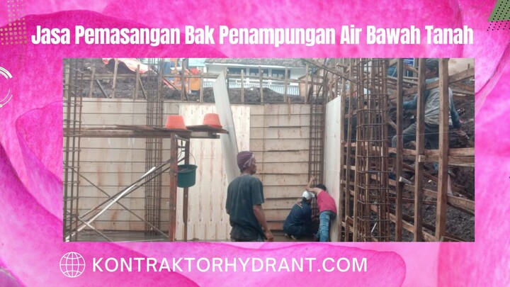 Jasa pemasangan bak penampungan air bawah tanah