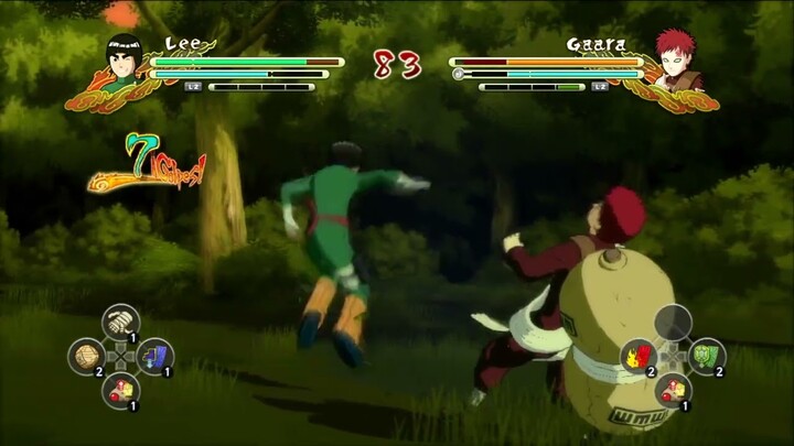 LEE vs GAARA | 60 FPS 4K | Naruto Ultimate Ninja