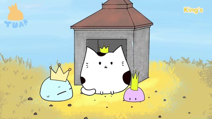 kucing cuma mau whiskas - animasi king slime