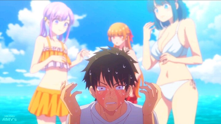 Liburan KePantai Bareng 4 Cewe😳 Anime Harem