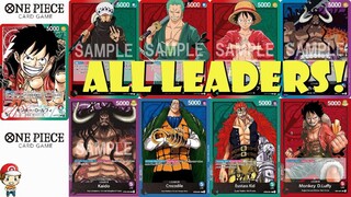 ALL One Piece TCG Leader Cards Revealed So Far! (One Piece TCG News)