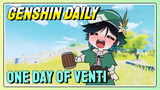 [Genshin Impact Daily] One day of Venti
