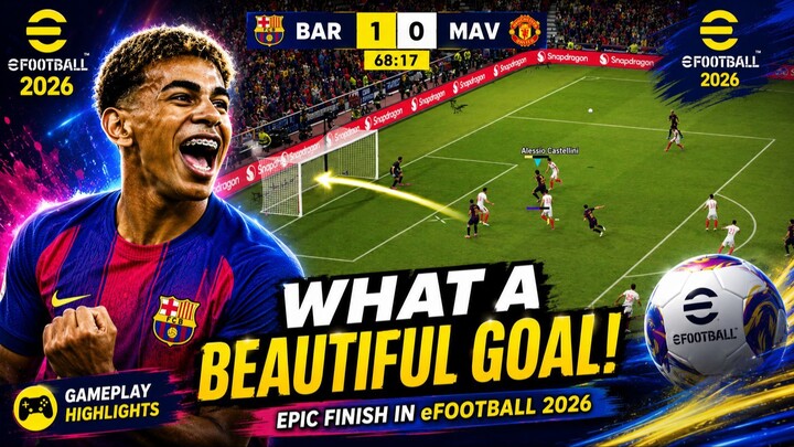 What a beautiful goal I scored in eFootball! ⚽🔥