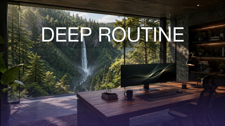 Deep Routine Music 4K 🌿 Deep Focus Music for Work, Study & Productivity