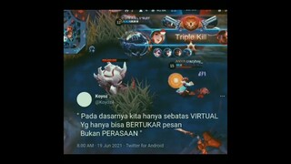 Kata-kata Twitter Bucin❤Keren Banget😎 Story Wa Mobile Legends