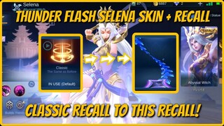 THUNDER FLASH SELENA SKIN + RECALL GET IT FOR FREE! | Mobile Legends: Bang Bang