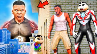 Franklin and Shinchan & Pinchan play HIDE AND KILL with Squid Game Doll In GTA 5