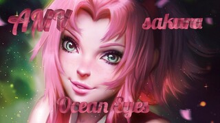 AMV/Sakura haruno/pink waifu/Ocean Eyes/twixtor