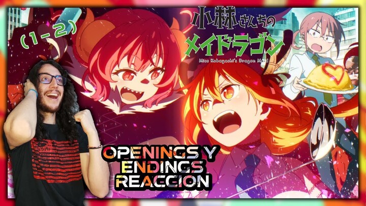 🔥Músico REACCIONA a openings y endings de kobayashi-san chi no maid dragon🔥