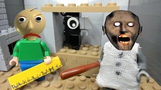 GRANNY LEGO THE HORROR GAME ANIMATION New Pet Crow and Baldi's Basics