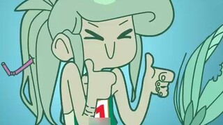 The little mermaid in the garbage dump gif