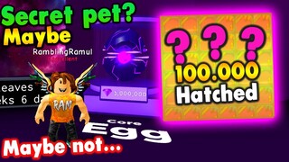 👀I Hatched 100.000 Core EGGS and got these Pets in Roblox Bubble Gum Simulator