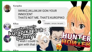 hxh texts - kurapika is a bunny?🐇 kurapika x leorio