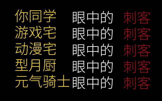 Assassins Through Different People's Eyes