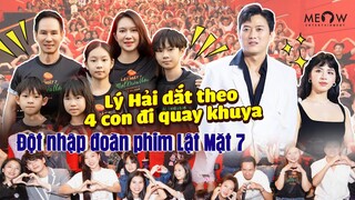 Đột nhập đoàn phim Lật Mặt 7: Lý Hải dắt theo 4 con đi quay khuya, có Quách Ngọc Tuyên, Tín Nguyễn