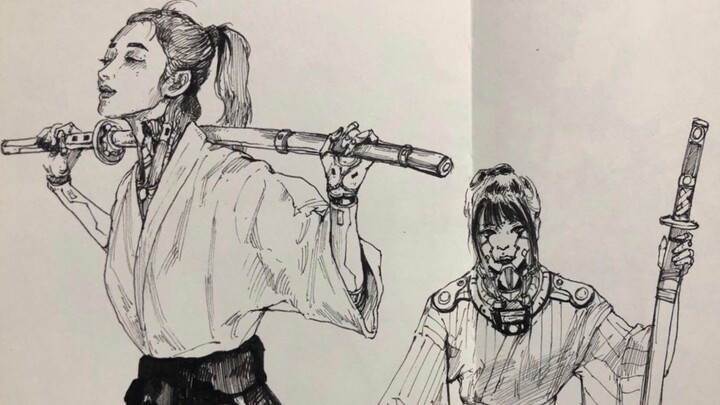 [Arts] Latihan Menggambar Tanpa Membuat Sketsa