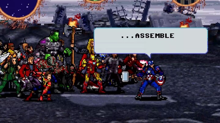 "Avengers 4" เวอร์ชั่น 16 บิต บิ๊กทรีปะทะธานอส + รวมพลเหล่าอเวนเจอร์ส!