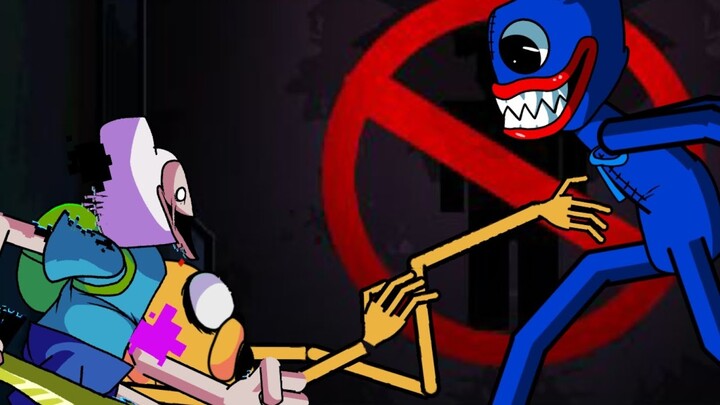 Huggy Wuggy Vs Corrupted Finn (FNF Animation)