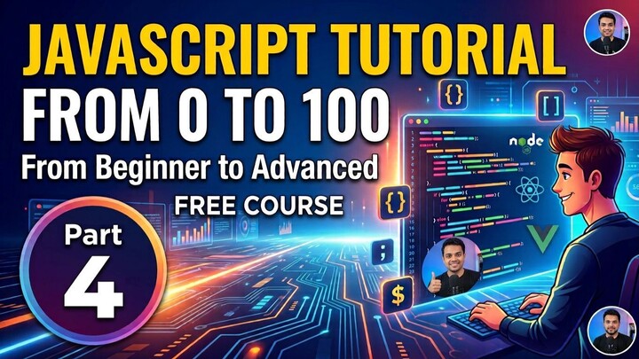 JavaScript Tutorial from 0 to 100  Farsi — From Beginner to Advanced | Part 4