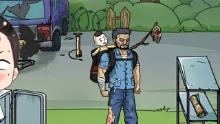 Father bitten by a zombie? Mutation is about to occur, find a way to save the child!