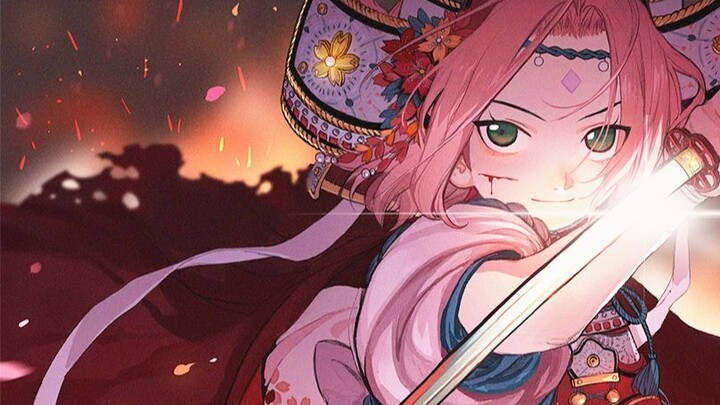 [Haruno Sakura/Old Man Yin/Samurai Sakura/Que Shang Sakura] "The bloody sleeve dance is shaking the 
