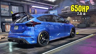 Need for Speed Heat Gameplay - 650HP FORD FOCUS RS Customization | Max Build