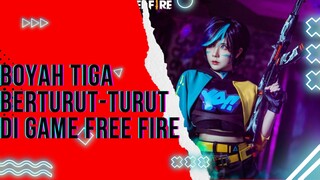 boyah tiga kali berturut-turut di game free fire