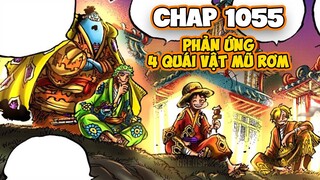 Phân tích One Piece 1055 - Luffy, Zoro, Sanji, Jinbei phản ứng trước HAKI BÁ VƯƠNG của Shanks!