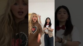 NIANA GUERRERO & SABRINA CARPENTER FEATHER TIKTOK CHALLENGE #shorts