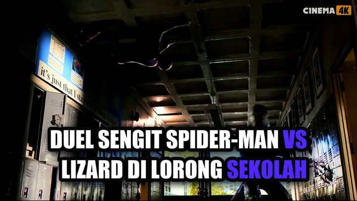Duel Sengit Spider-Man vs Lizard Di Lorong Sekolah