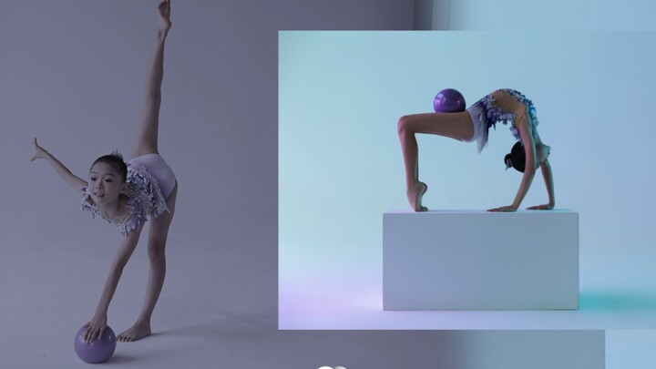 Rhythmic gymnastics photo shoot exposure ing#dancephotography#dancestudents#artstudents#Chinesedance