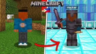Beating Minecraft But, i use Cheat... (Tagalog)