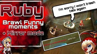 Ruby Brawl Moments + Mirror mode Brawl | ikanji Gaming | Mobile Legend