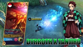 DYRROTH AS TANJIRO KAMADO SKIN SCRIPT NO PASSWORD - MOBILE LEGENDS