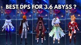 Who is BEST 5 Star ? For 3.6 Abyss Floor 12-2-1 [ Genshin Impact ]