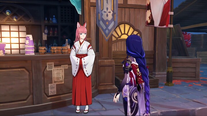 [ Genshin Impact ] I went to the festival with General Thunder and was recognized by the NPC?