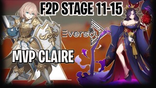 [F2P] EVERSOUL STAGE 11-15 GUIDE, MVP CLAIRE
