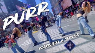 [KPOP IN PUBLIC NYC] KEVIZ (케비지)- Purr | QUEENDOM 2 DANCE COVER | NOT SHY DANCE CREW | TIMES SQUARE