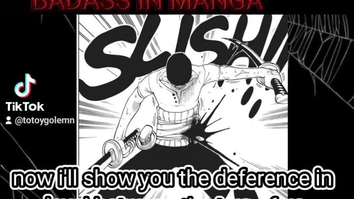 zoro in ANIME vs MANGA