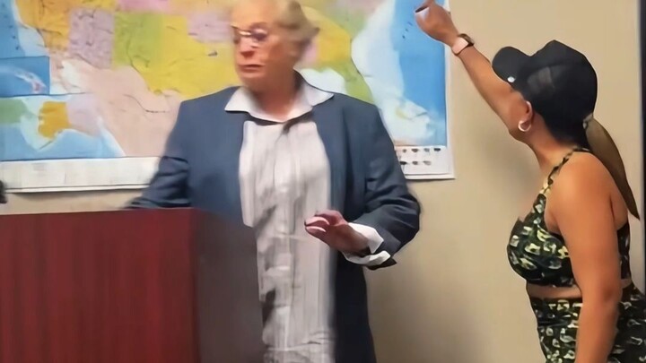 A history teacher hung a rainbow flag, thoroughly infuriating this mother!