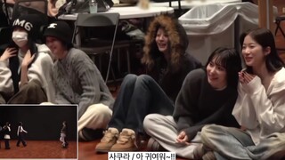 التدرب على رقصة "تشي كان لي"، أشعر وكأن الأخت الكبرى قد تأثرت بالفعل ببراءة الأخت الصغرى