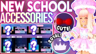 NEW ITEMS GOT REVEALED FOR THE NEW SCHOOL?! *MORE* ROBLOX Royale High Updates & Leaks Theory