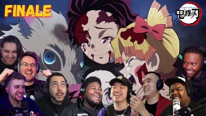 WOW ! DEMON SLAYER SEASON 2 EPISODE 18  FINALE BEST REACTION COMPILATION